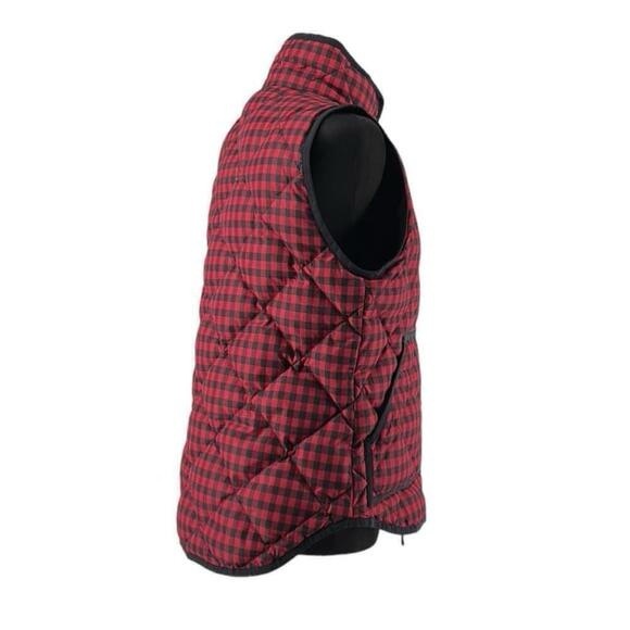 J.Crew quilted vest down fil buffalo plaid cottage mountain outdoors sz sm - Picture 10 of 10